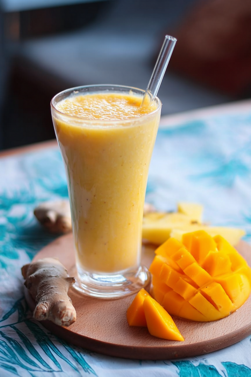Mango Ananas Ingwer Smoothie