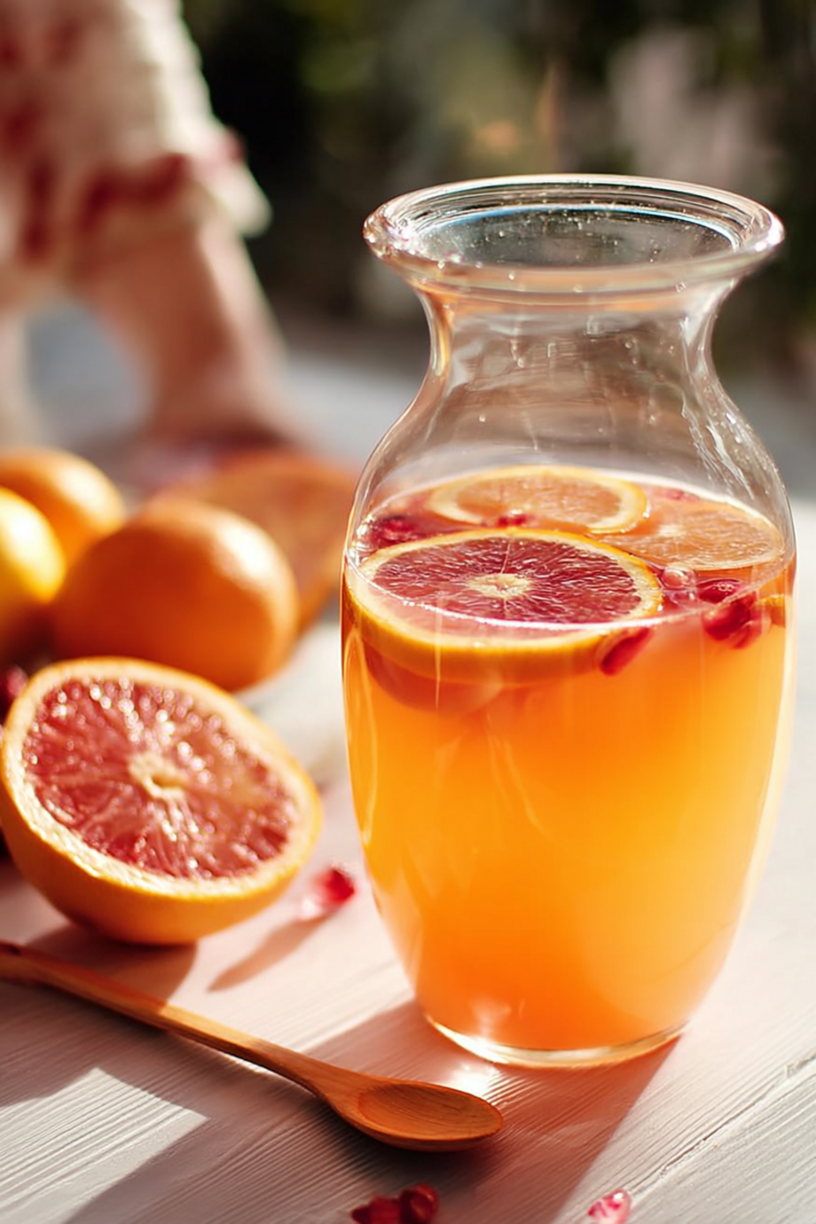 Orangen Granatapfel Limonade