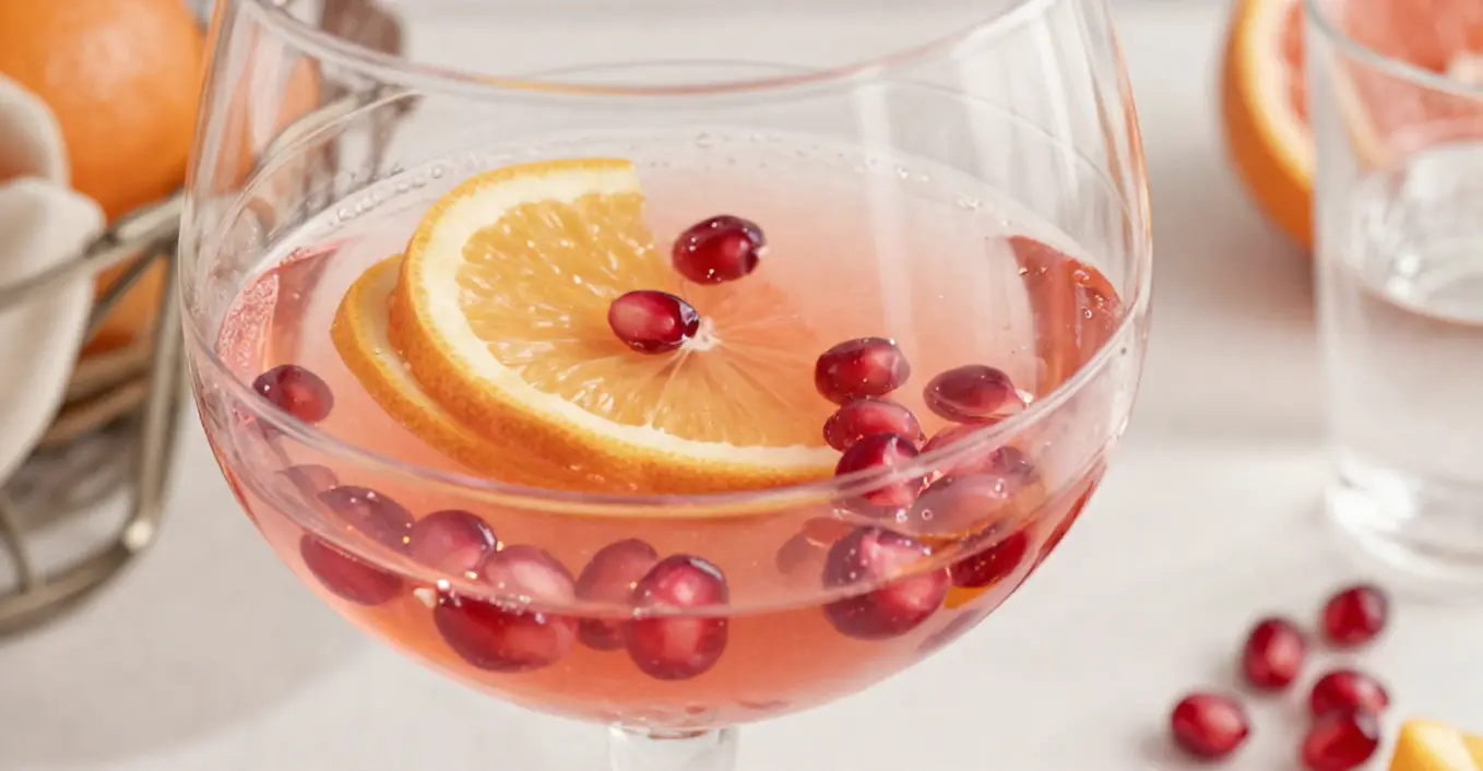 Orangen Granatapfel Limonade