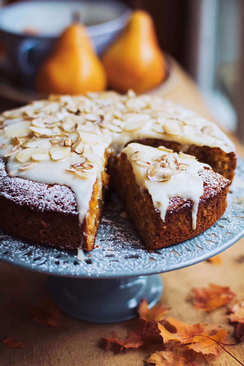 pompoen appel havermout cake