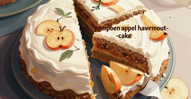 pompoen appel havermout cake