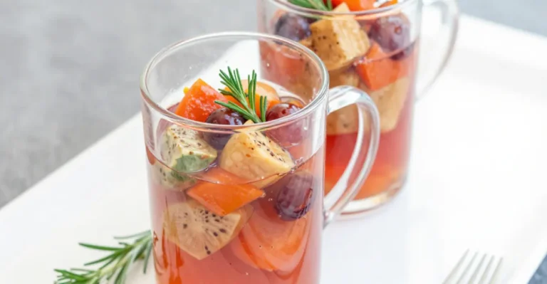 Ratatouille Verrine mit Tomatengelee
