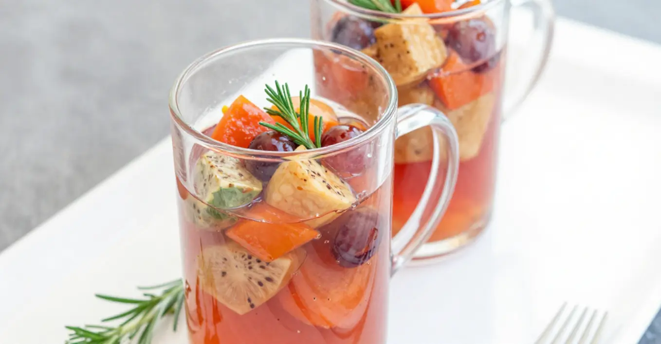 Ratatouille Verrine mit Tomatengelee