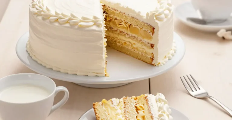 romige vanille cake