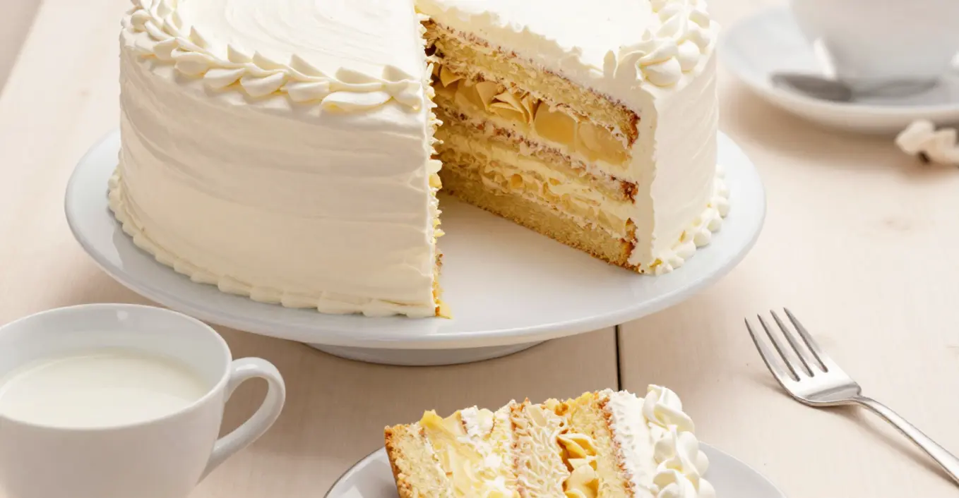 romige vanille cake