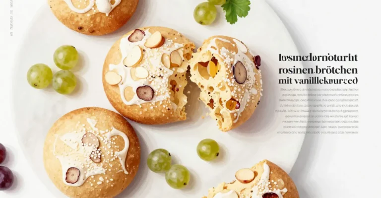 Rosinenbrötchen mit Vanillekruste