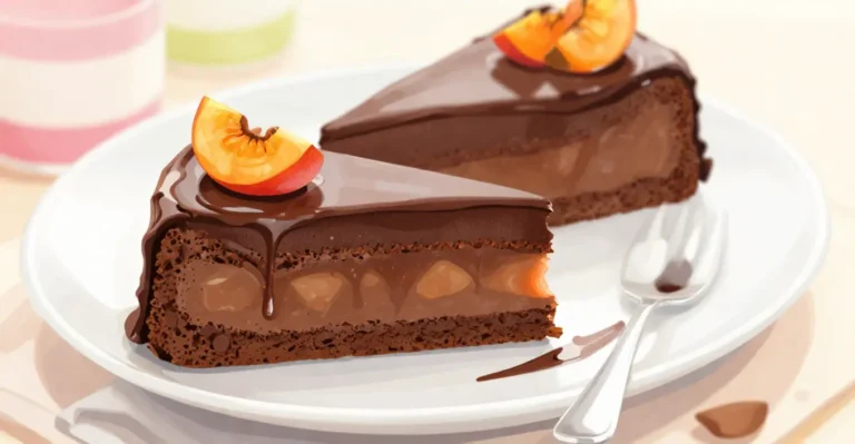 Schokoladen Aprikosen Kuchen