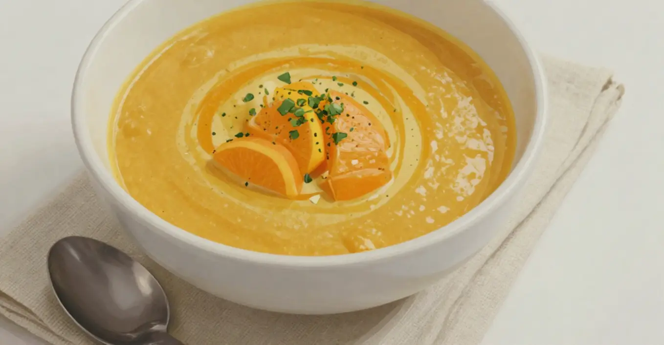 Süßkartoffel Orangen Cremesuppe