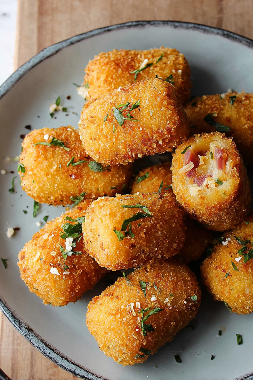 Süßkartoffel Schinken Kroketten