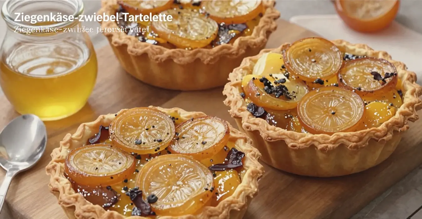 Ziegenkäse Zwiebel Tartelette