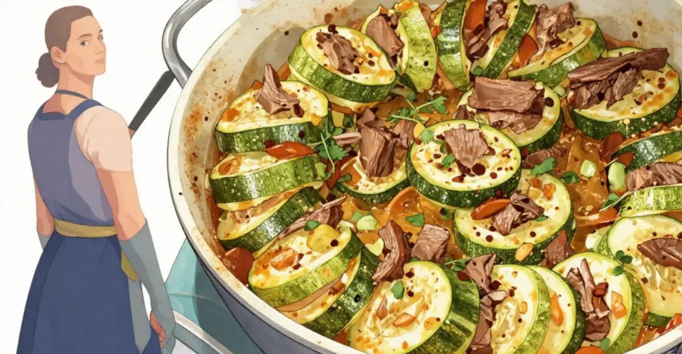 Zucchini Rinder Rouladen Auflauf